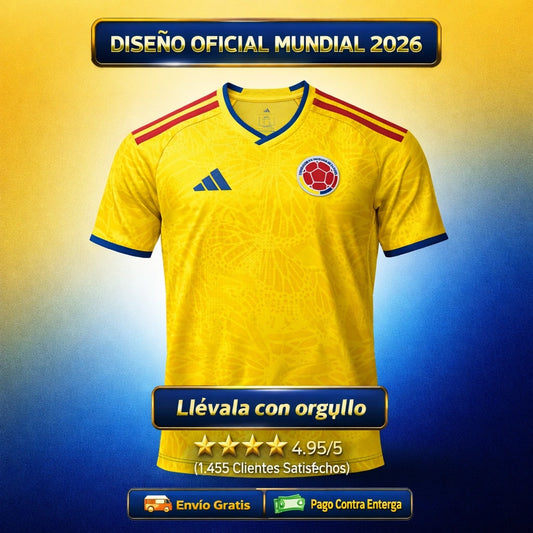 🔥Camiseta Oficial de la Selección Colombia Mundial 2026