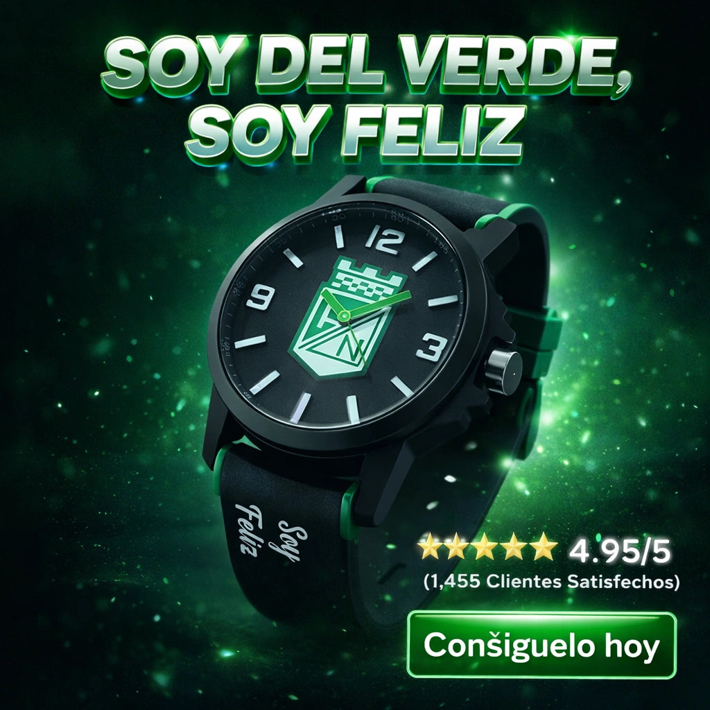 💚⌚️ Nuevo Reloj Atlético Nacional Deportivo Hombre y Dama  Edición Exclusiva